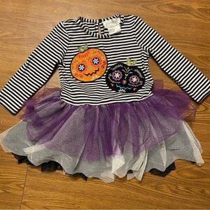 Emily Rose Toddler Girls Halloween Long Sleeve Shirt Tutu Dress Size 18 Months